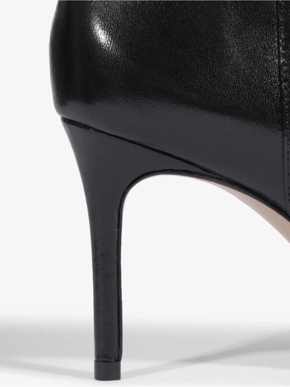 Schutz Mikki Up Casual Black Leather Knee High Tall Stiletto Boots Size 8.5 $298 - Picture 4 of 10